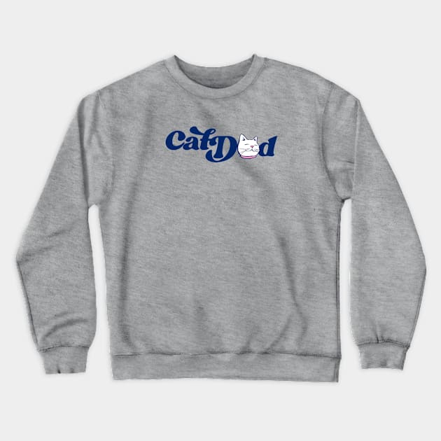 Cat Dad Crewneck Sweatshirt by bubbsnugg